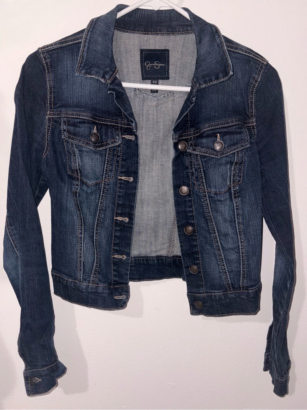 Jessica Simpson Light Blue Denim Jacket Size XS - Used